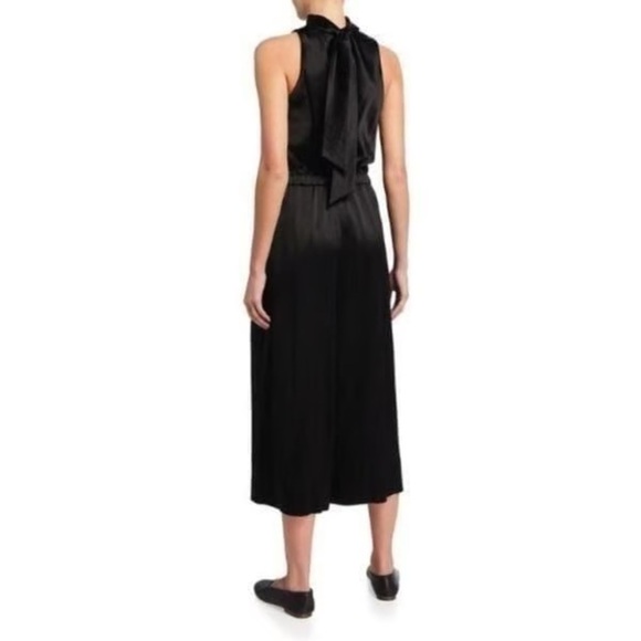 Vince Women Black Turtleneck Sleeveless Tie Jumpsuit Size 4 - Picture 3 of 8